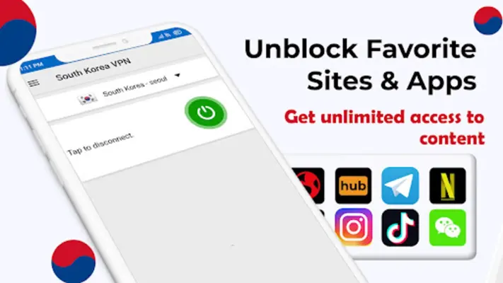 South Korea VPN android App screenshot 5